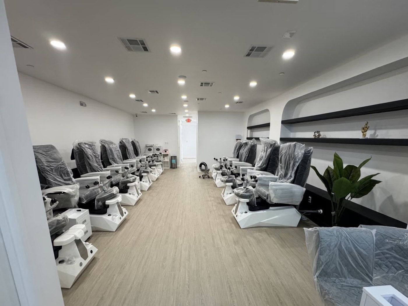 Commercial salon interior