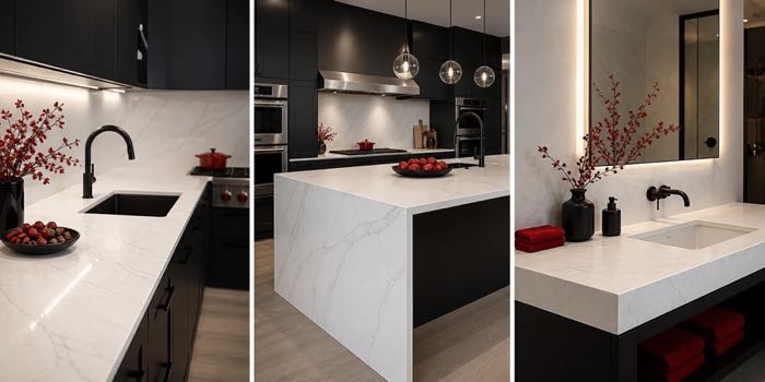 Quartz countertop installation inspiration